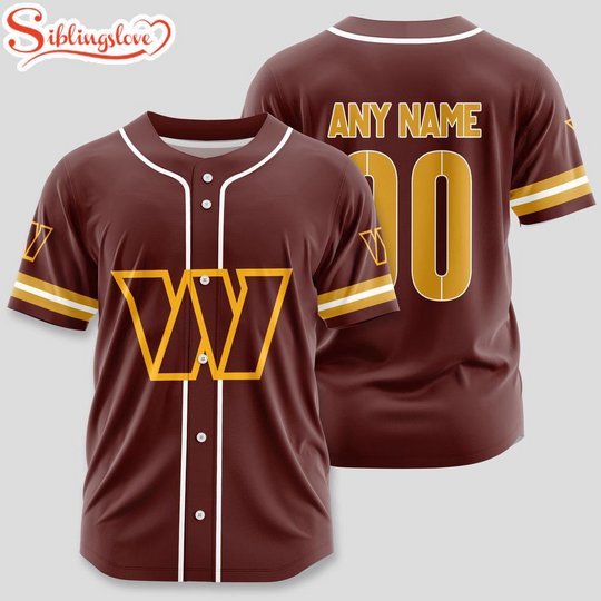 Custom Name And Number Washington Commanders football Sport Baseball Jersey