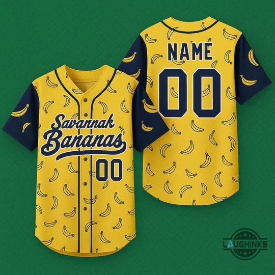 Discover Savannah Bananas Baseball Jersey Custom name and number