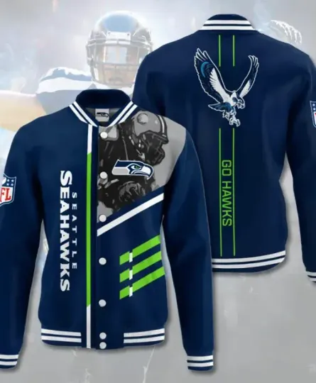 Seattle Seahawks Baseball Jacket