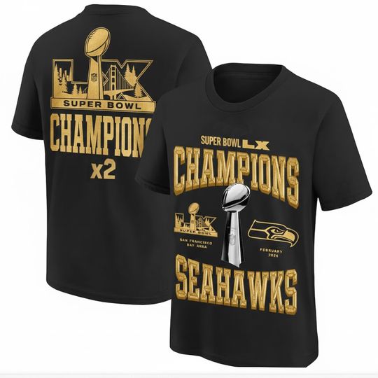 Seahawks 2026 Super Bowl Champions GoldLimited Edition T-Shirt