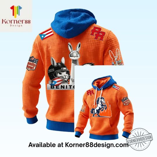 Puerto Rico Print Waffle Hoodie