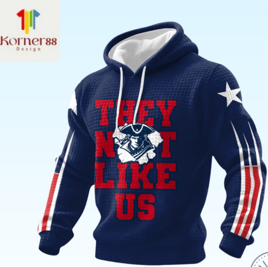 They Not Like Us Football Fans Gameday Waffle Hoodie