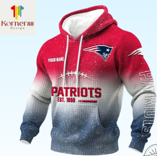 Patriots Est 1959 Gradient Waffle Hoodie