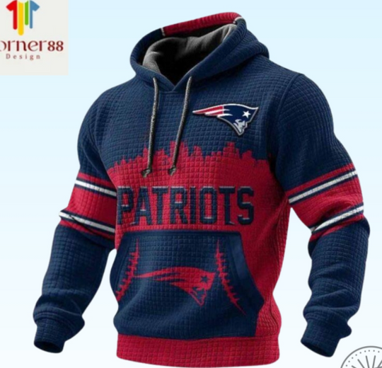 Patriots City Skyline Waffle Hoodie