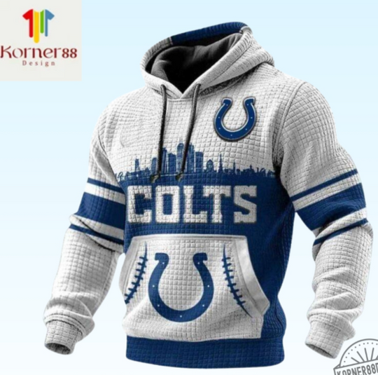 Colts City Skyline Waffle Hoodie