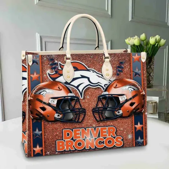 Denver Broncoss Leather Hand Bag BB218
