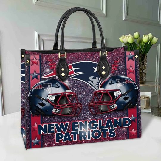Discover New England Patriotss Leather Hand Bag BB235