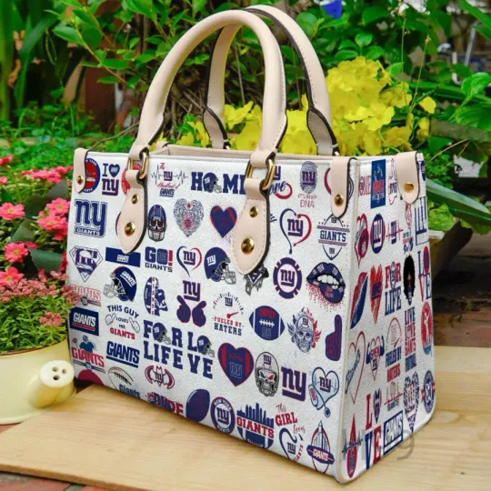 Discover New York Giantss Leather Hand Bag BBLTHB651