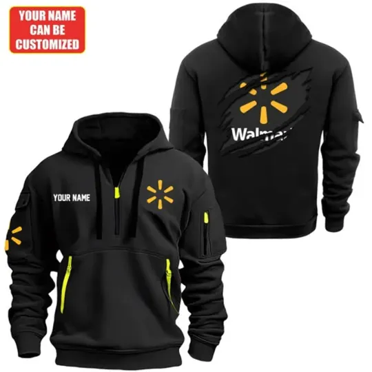 Personalized Walmart 3D Quarter Zip Hoodie Tacial Hoodies