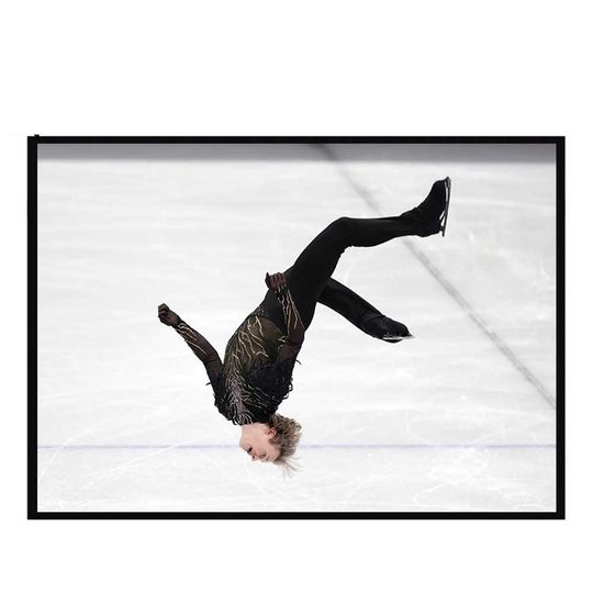 Discover Ilia Malinin Back Flip Olympic 2026 Home Decor Poster