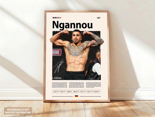 Discover Ilia Topuria Poster, UFC Poster, MMA Poster, Boxing Poster, Sports Poster, Mid-Century Modern, Motivational Poster, Sports Bedroom Posters