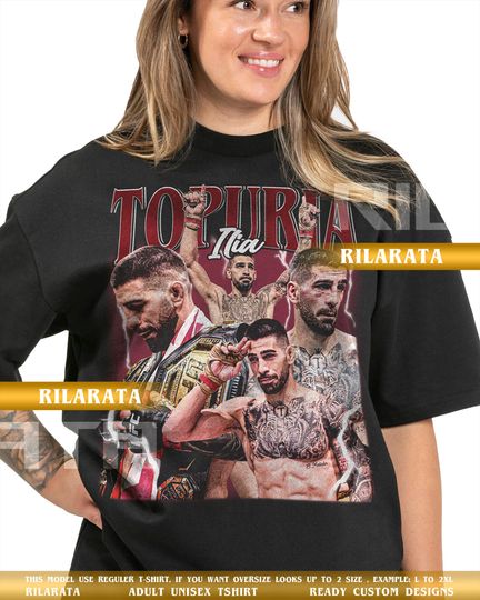 Discover Ilia Topuria Vintage T-Shirt Gift for Women and Man Shirt Unisex Tee