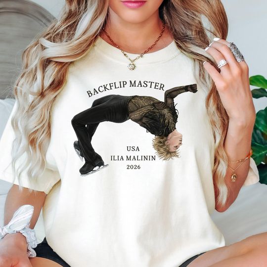 Discover Backflip Master Ilia Malinin Shirt, Figure Skating Fan Gift, Skater T Shirt