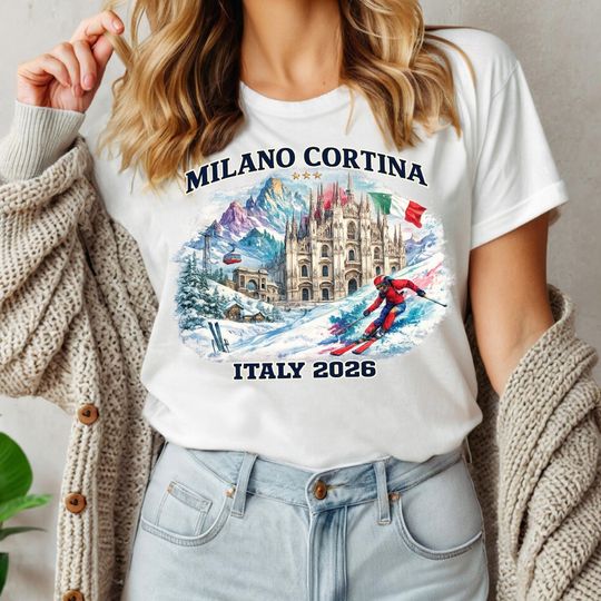 Discover Milano Cortina 2026 TShirts, Italy Winter Sport 2026, Family Matching Vacation Milano Cortina Shirt, Winter 2026