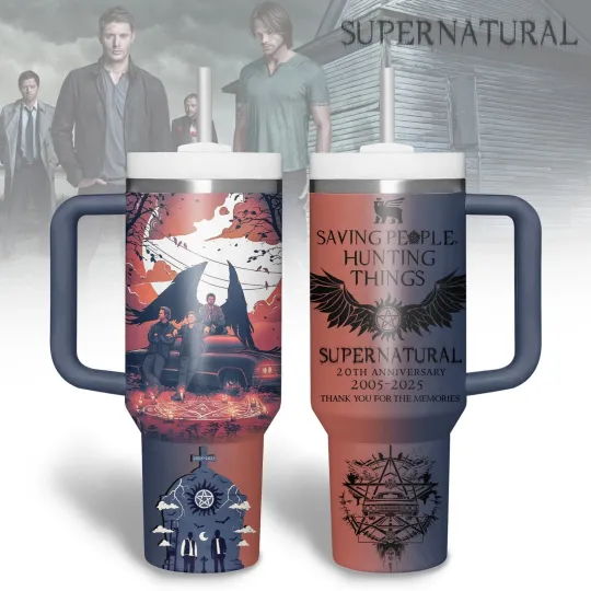 Discover Supernatural TV Series Custom Stanley Cup 40 oz Tumbler With Handle