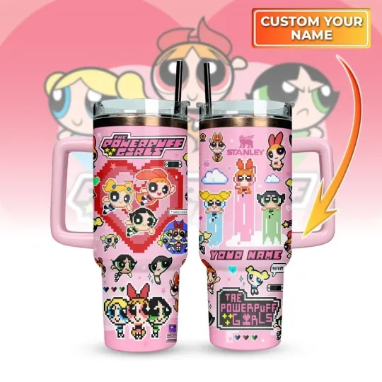 Discover The Powerpuff Girls Cartoon Custom Stanley Cup 40 oz Tumbler With Handle