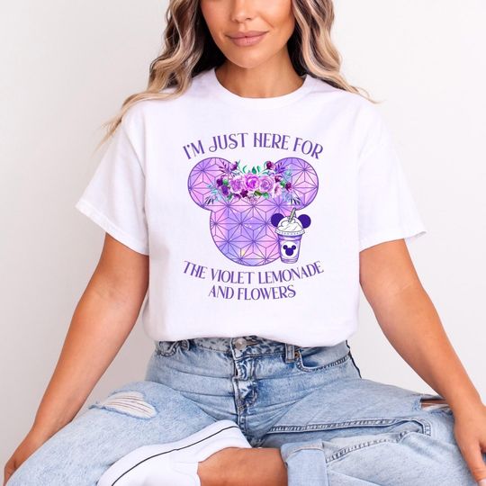 Discover Epcot Flower and Garden Violet Lemonade T-shirt