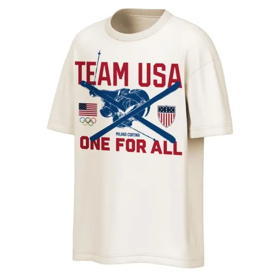 Discover Team USA Milano Cortina 2026 Winter Olympics Outerstuff Freestyle Skiing T-shirt