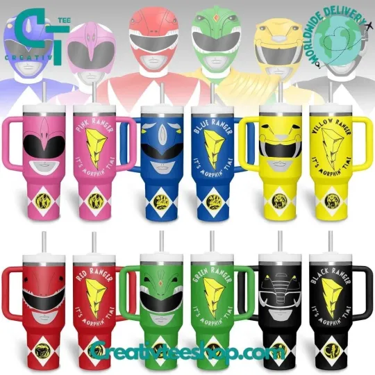 Discover Power Rangers “It’s Morphin Time” Special Tumbler 40oz with Handle