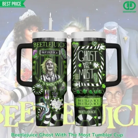 Beetlejuice Ghost With The Most Tumbler Cup