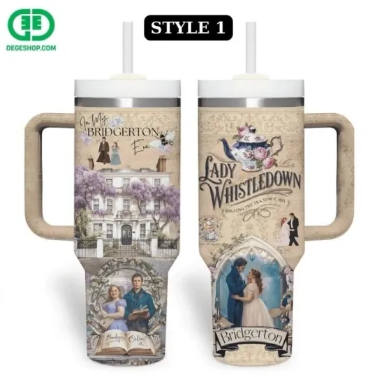 Discover NEW Bridgerton Lady Whistledown Tumbler Gift for fans, Choose Style