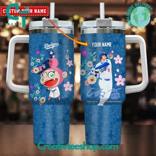 Discover Custom LosAngeles Dod*gers x Taka*shi Murak*ami Tokyo Series Tumbler