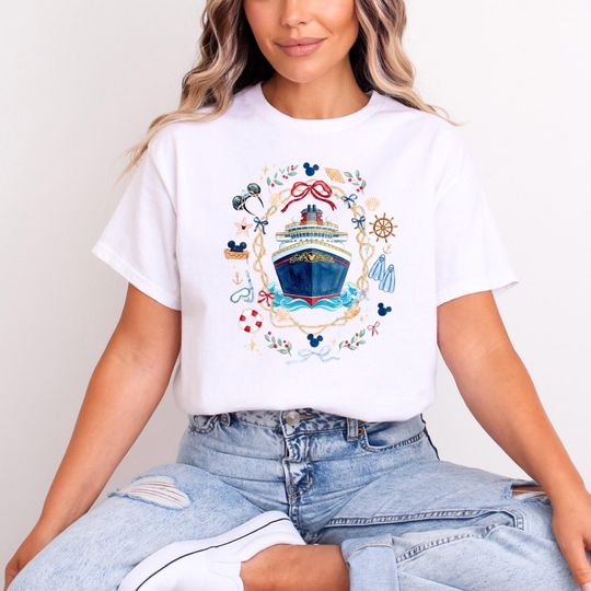 Discover Disney Cruise Ship Girlie T-shirts