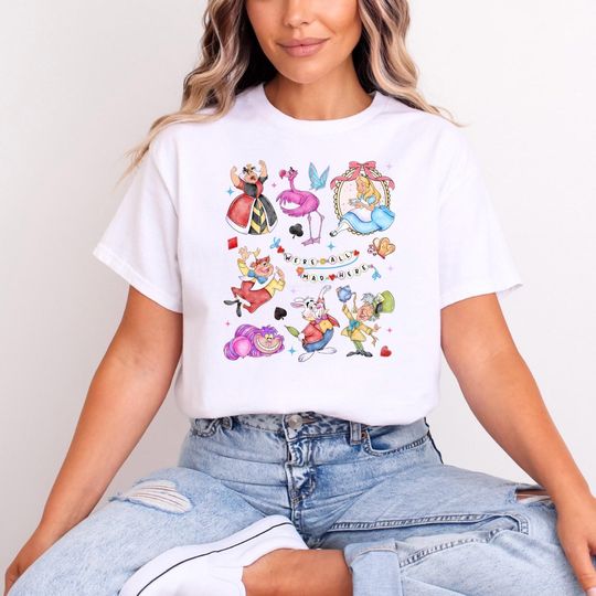 Discover Alice in Wonderland Tee, Disney T-Shirt for Adults & Kids