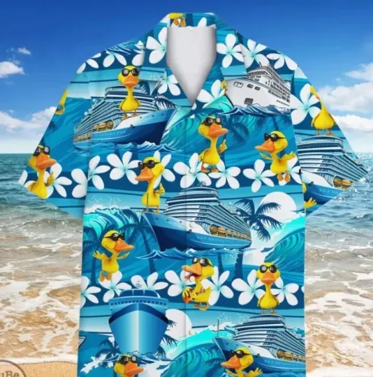 Discover Cruise Duck Hawaiian Shirt Men Women Youth Tropical Summer