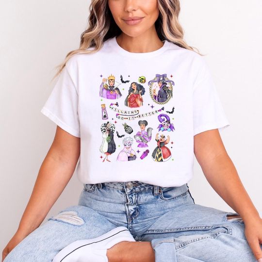 Discover Villains Disney T-Shirt for Adults & Kids