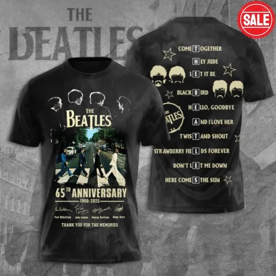 The Beatles Rock Band 3D T-Shirt for Men