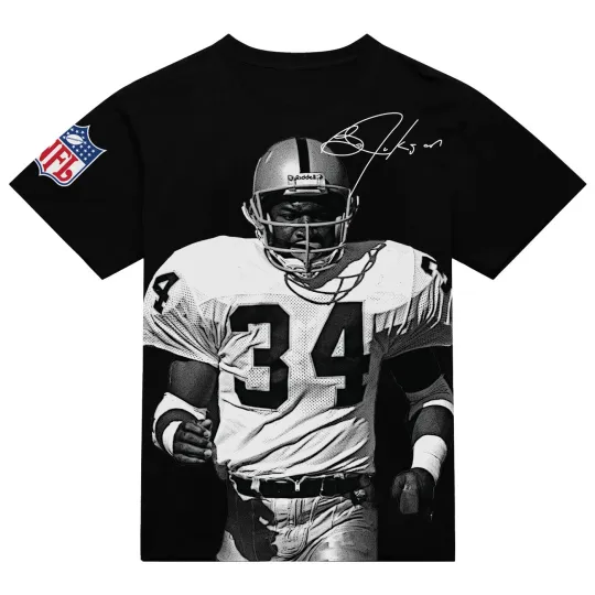 BO JACKSON 3D T-Shirt Black Unisex