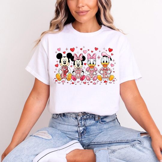 Discover Minnie Mickey Daisy Donald Love T-Shirt for Adults & Kids