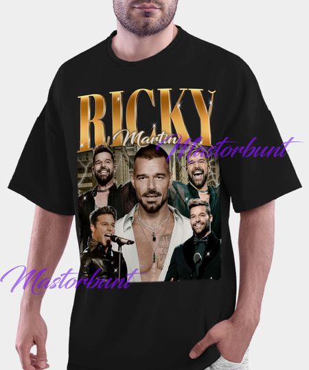 Discover Musician RICKY MARTIN Vintage Shirt | Ricky Martin Homage Retro | Ricky Martin Tees | Ricky Martin 90s Sweater | Ricky Martin Merch Gift