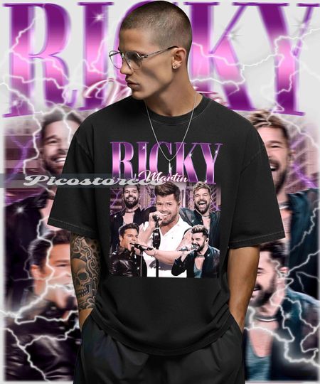 Discover Vintage Ricky Martin 90s Retro Homage Shirt