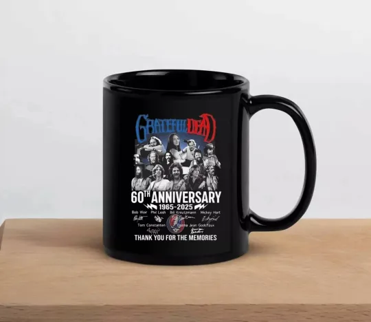 Grateful Dead 60th Anniversary 1965-2025 for the music Coffee Mug
