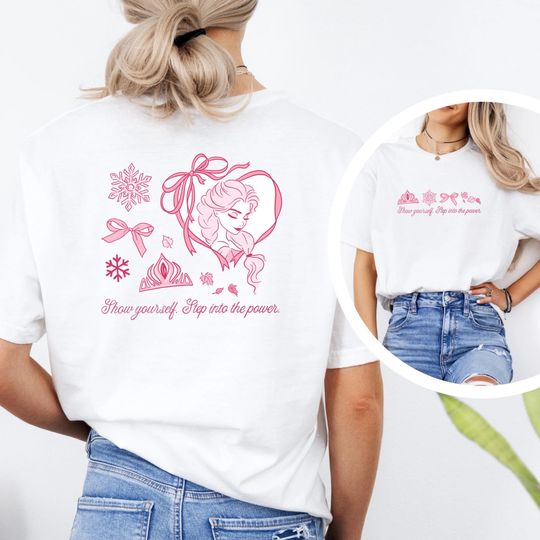 Discover Princess Elsa Disney Double Sided T-Shirt