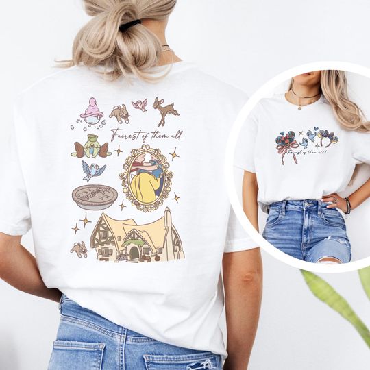 Discover Snow White Disney Double Sided T-Shirt