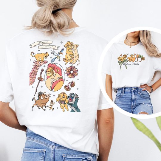 Discover Lion King Disney Double Sided T-Shirt