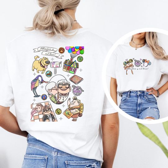 Discover Up Grape Soda Disney Double Sided T-Shirt