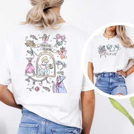 Discover Cinde Disney Double Sided T-Shirt