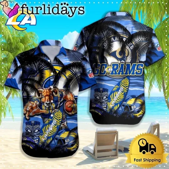 Discover Los Angeles Football Ramss Team Hawaiian Shirt Unisex Adult Outfit