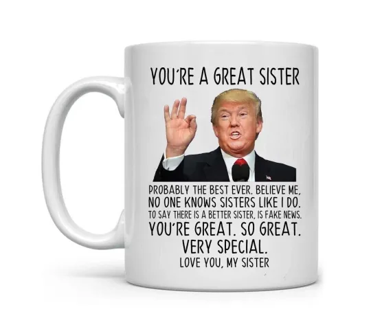 Discover You Are A Great Sister Christmas Coffee Mug