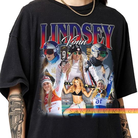 Discover Limited Lindsey Vonn Unisex Shirt for Men and Women 90s