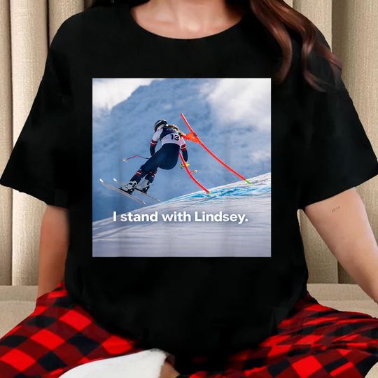 Discover Limited Lindsey Vonn Unisex Shirt for Men and Women 90s, I Stand With Lindsey Shirt