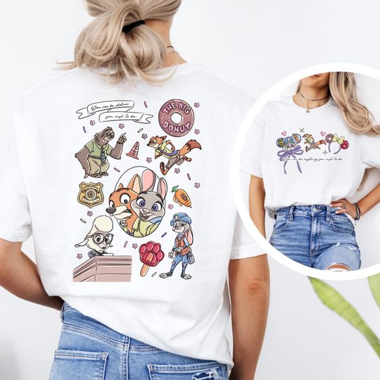 Discover Zootopia Disney Double Sided T-Shirt