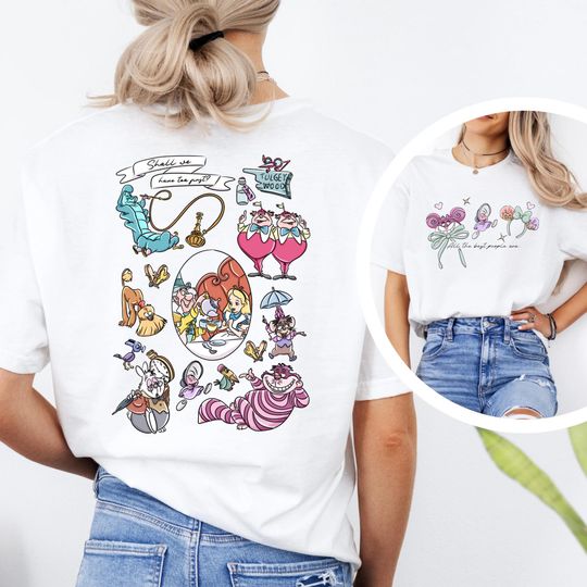 Discover Alice In Wonderland Disney Double Sided T-Shirt