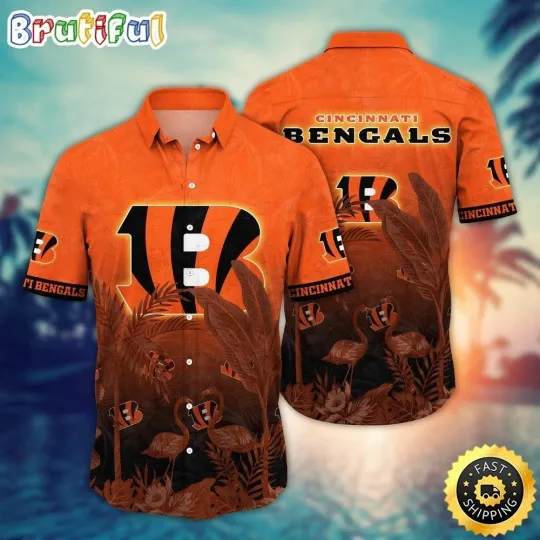Discover Cincinnati Football Bengalss Team Hawaiian Shirt Button Down Unisex