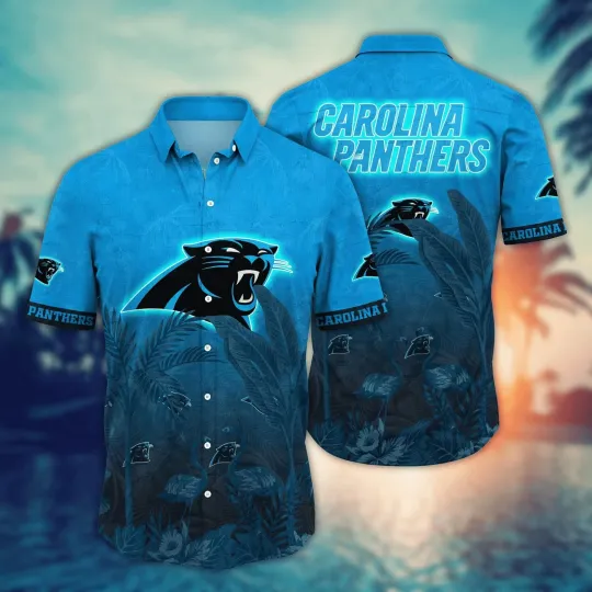 Discover Carolina Football Pantherss Team Hawaiian Shirt Button Down Unisex