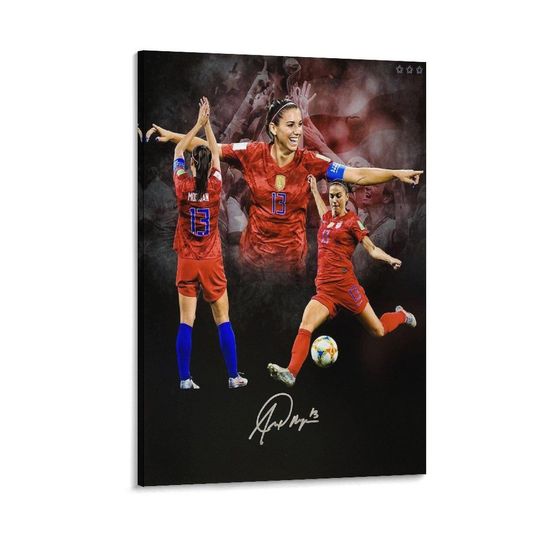 Discover Alex Morgan Poster Signed poster  Wall Art Picture Painting Poster Print Artworks Bedroom Living Room Decor